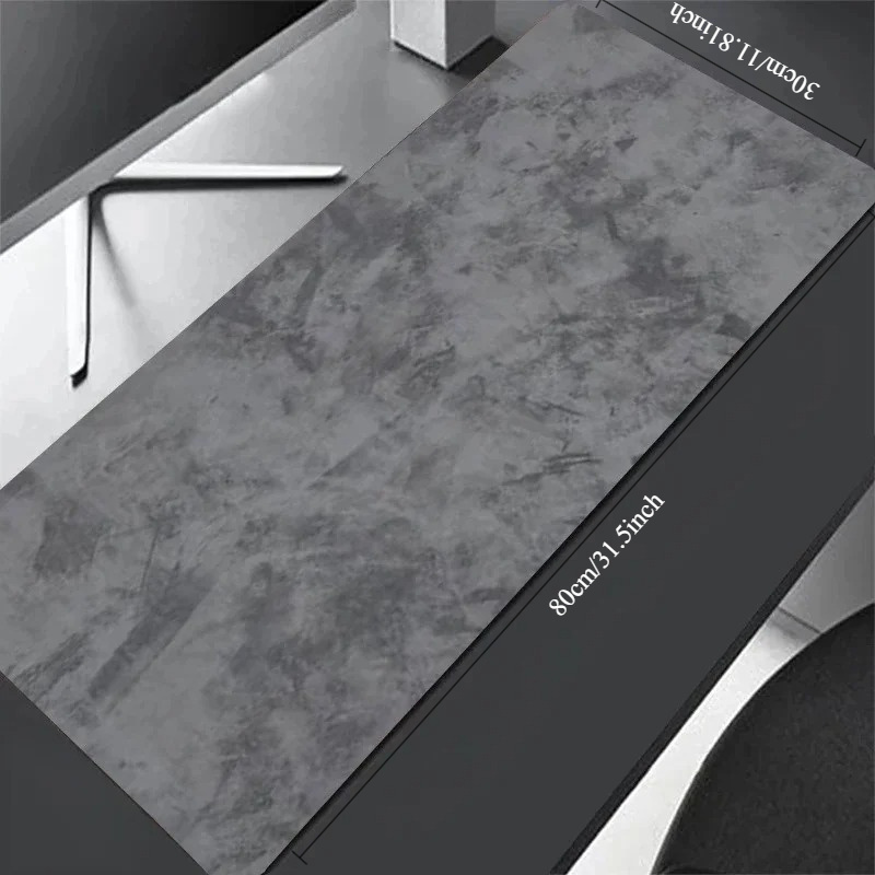 Desk Setup With Laptop - CIFBUY Marble Texture Gaming Mouse Pad