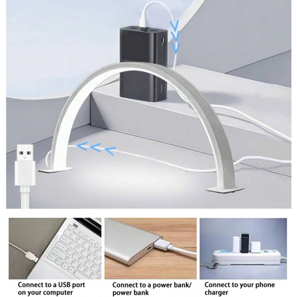 Desk Setup Modern - Nail Lamp 40/66CM Fill Light USB