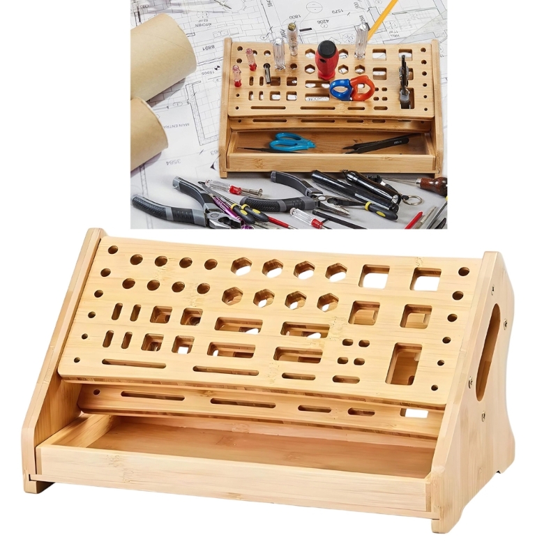 Desk Setup Needs - K1AE Natural Storage Shelf No Assembly