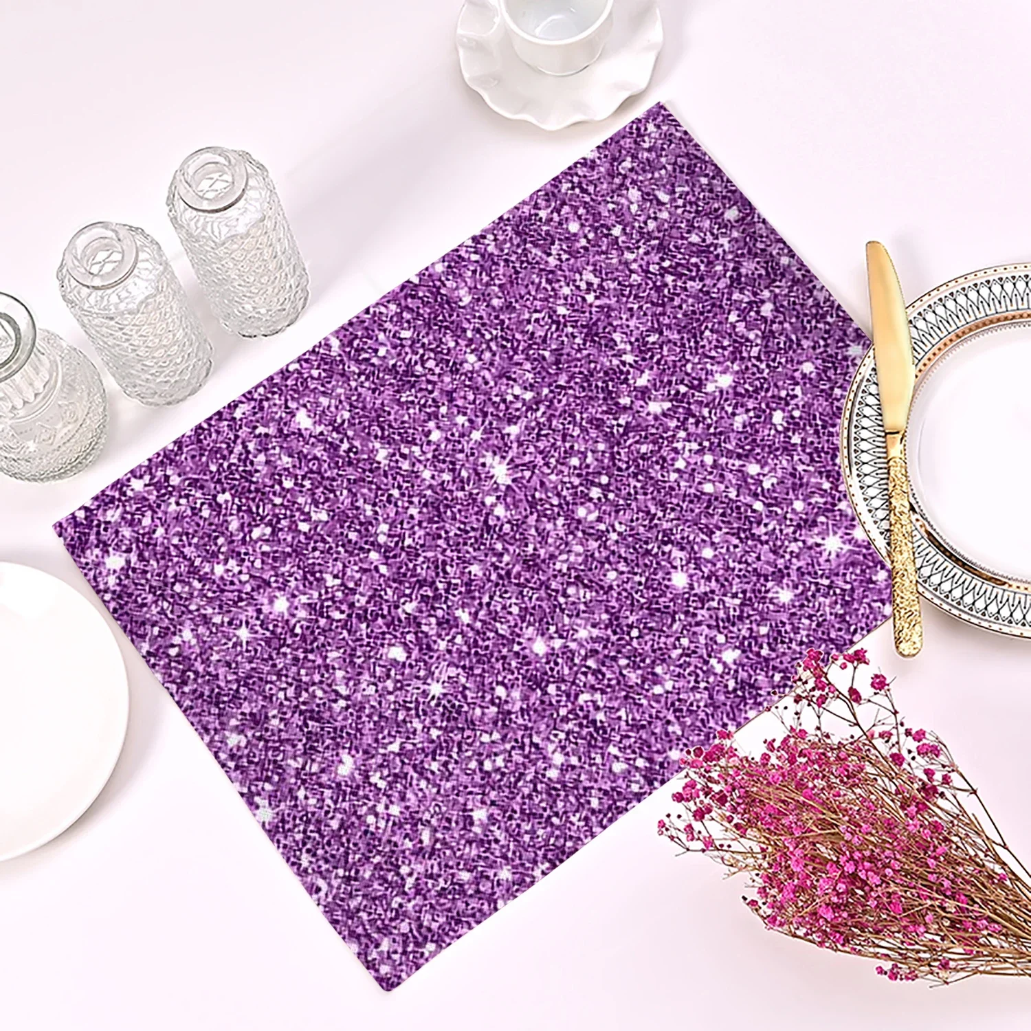 Purple Geometric Pattern Kitch - Desk Setup Modern recension och pris