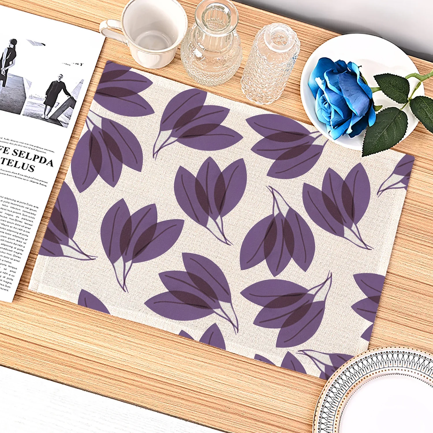 Purple Geometric Pattern Kitch - Desk Setup Modern recension och pris