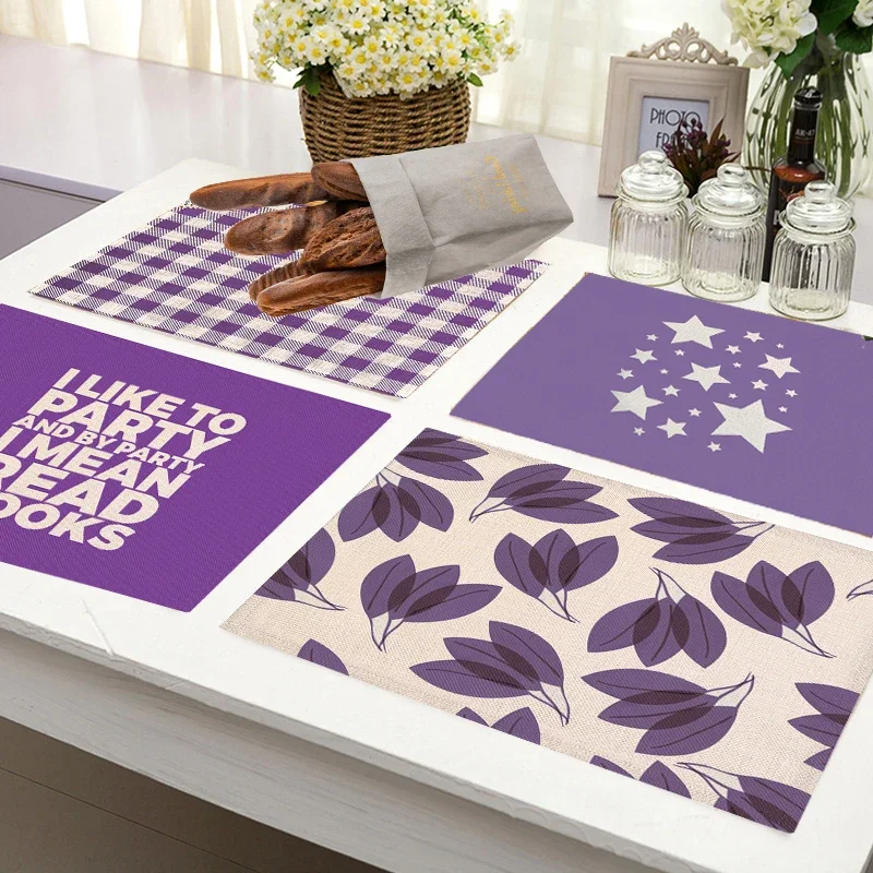 Purple Geometric Pattern Kitch - Desk Setup Modern recension och pris