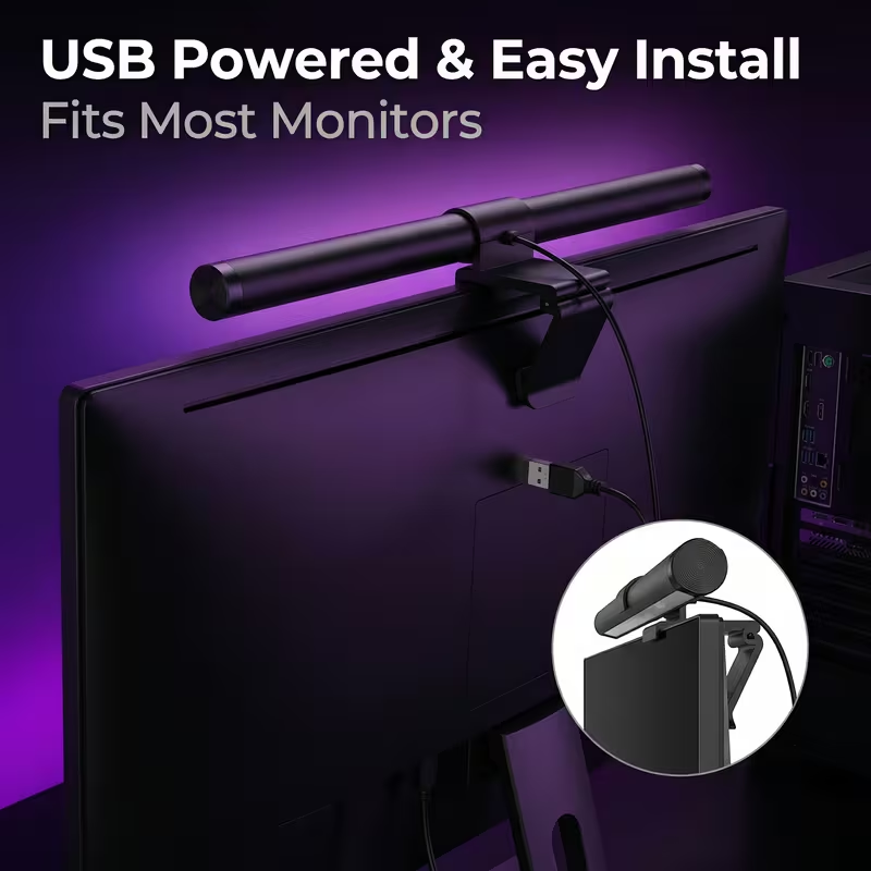 LED Monitor Light Bar With Rem - Desk Setup Modern recension och pris