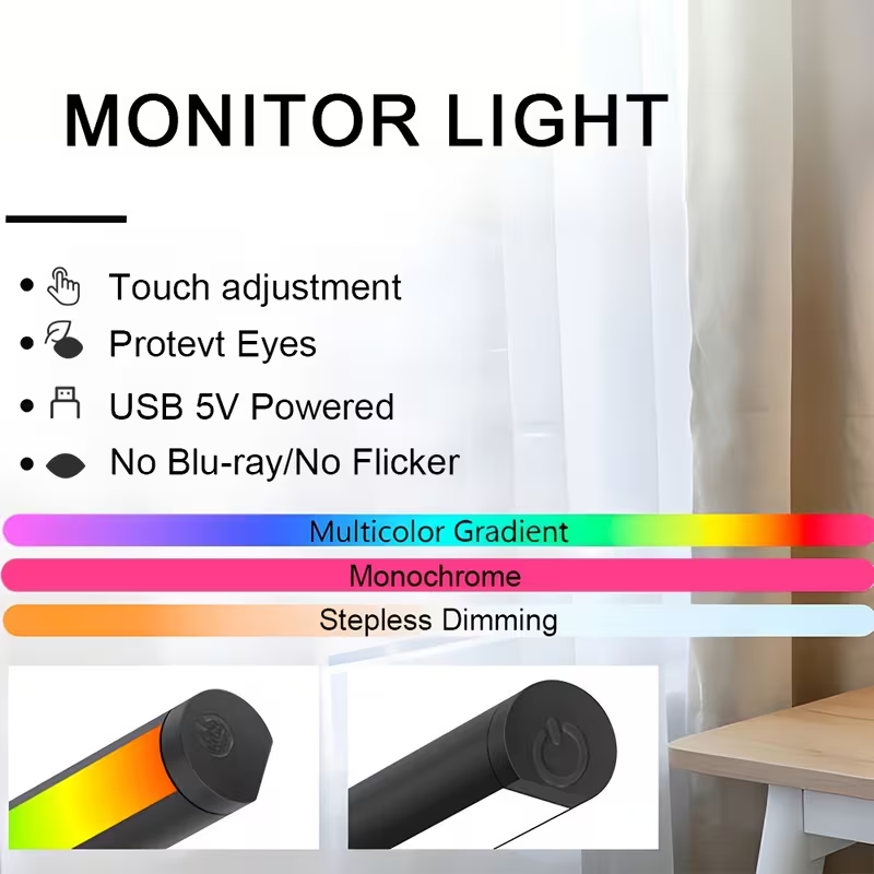 LED Monitor Light Bar 30cm 40c - Desk Setup Modern recension och pris