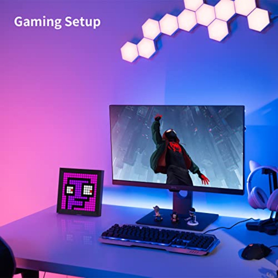 LED Light Pixel Display Panel  - Desk Room Setup recension och pris