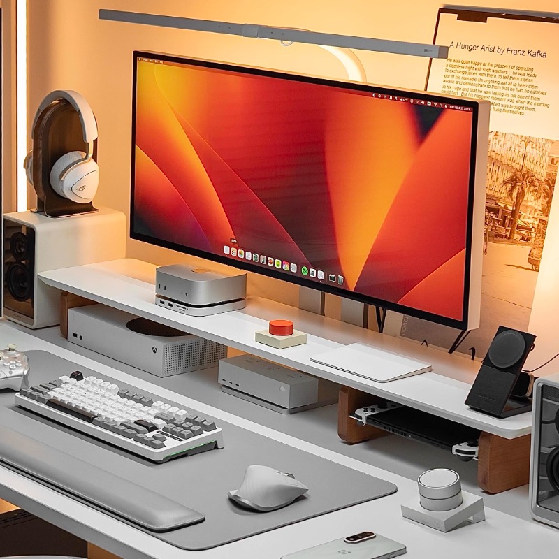 Modern Monitor Riser Stand Erg - Desk Setup Monitor And Laptop recension och pris