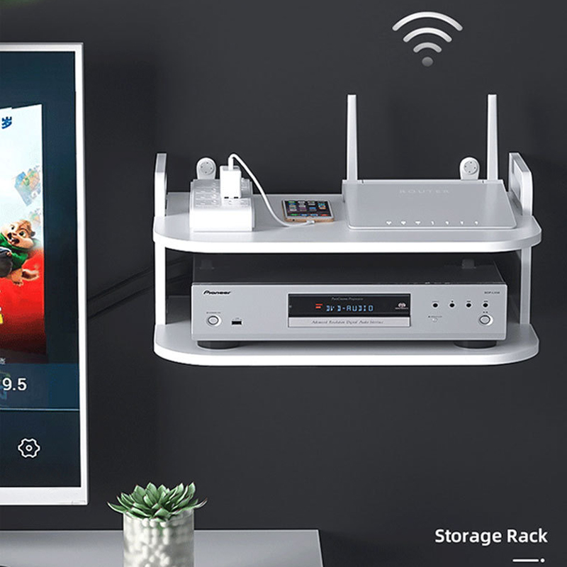 Wall-Mounted Router Cable Orga - Desk Room Setup recension och pris