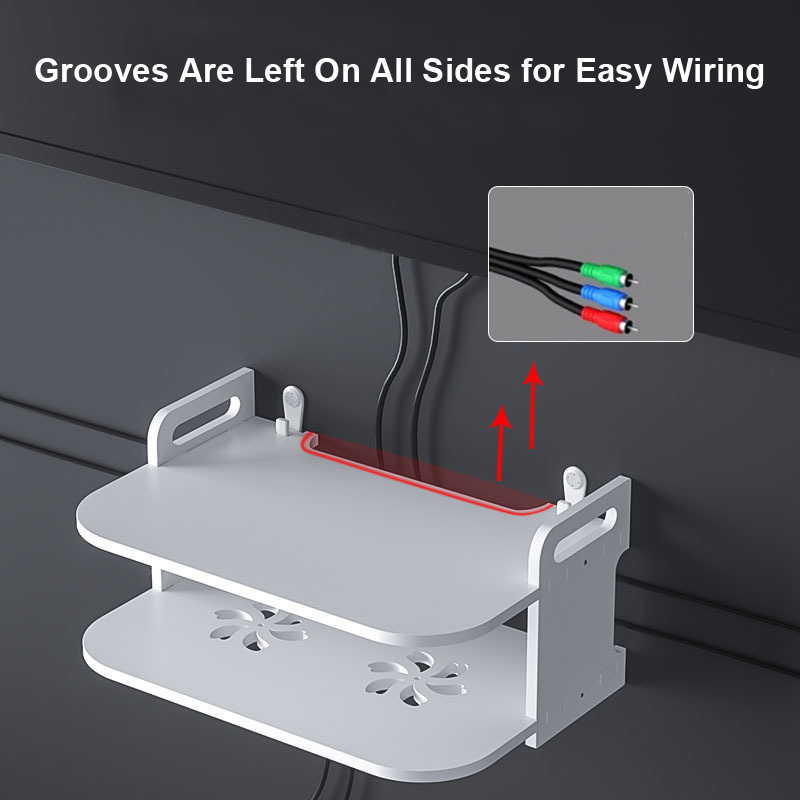 Wall-Mounted Router Cable Orga - Desk Room Setup recension och pris