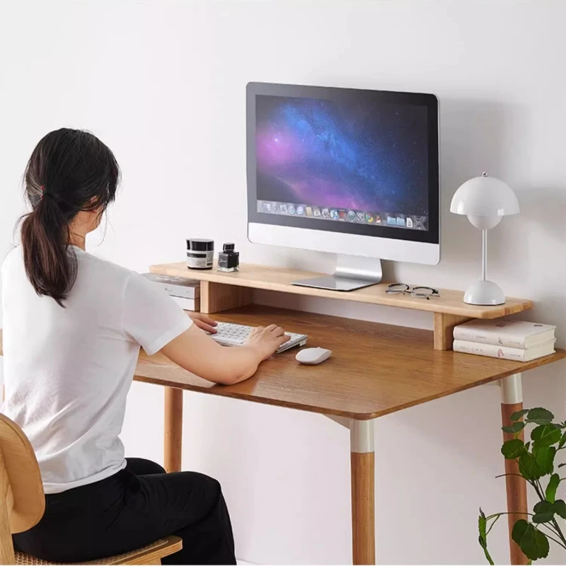 Wooden Monitor Stand Riser for - Desk Setup Monitor And Laptop recension och pris