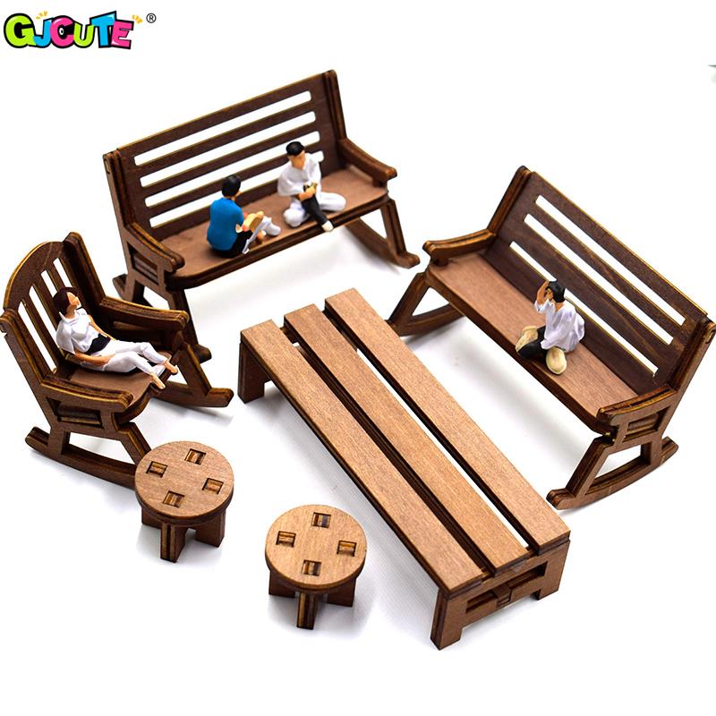 1：12 Dollhouse Mini Park Table - Desk Setup Kids recension och pris