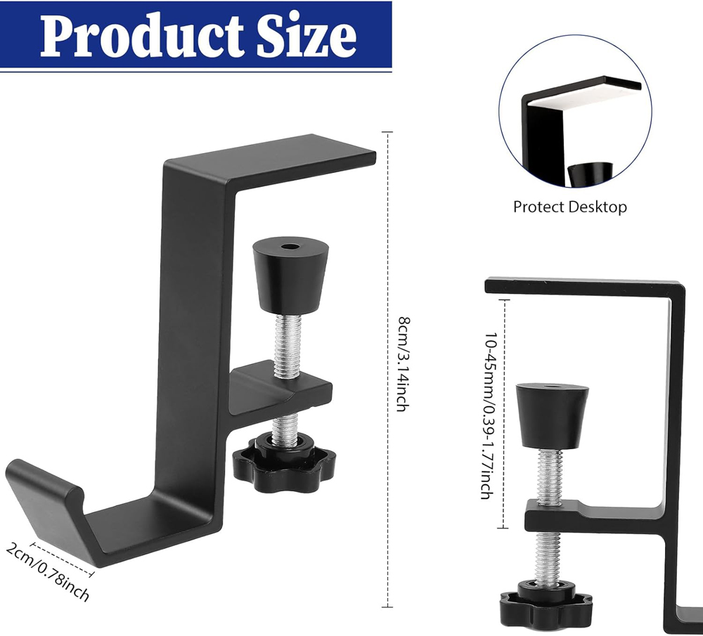 Aluminum Alloy Headphone Hook  - Desk Setup Gaming recension och pris