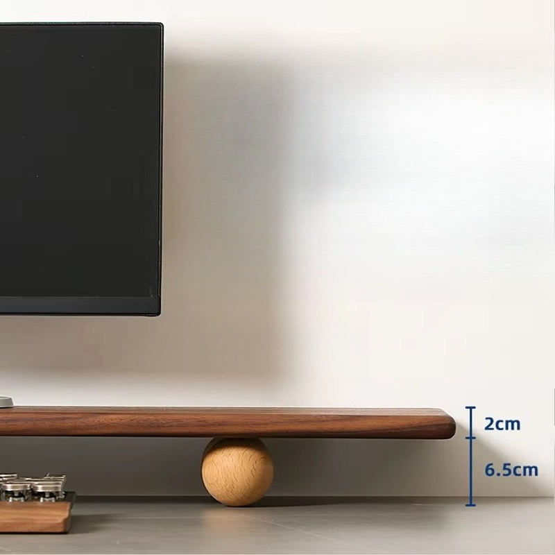 Solid Wood Monitor Riser Lapto - Desk Setup Monitor And Laptop recension och pris