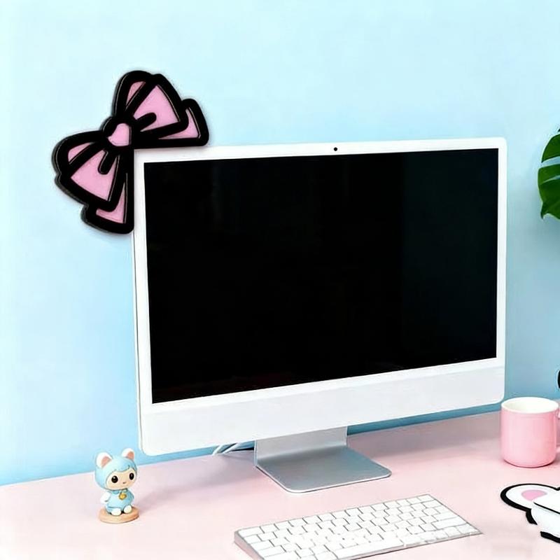 New 1/2Pcs Wooden Bowknot PC A - Desk Setup Gaming recension och pris