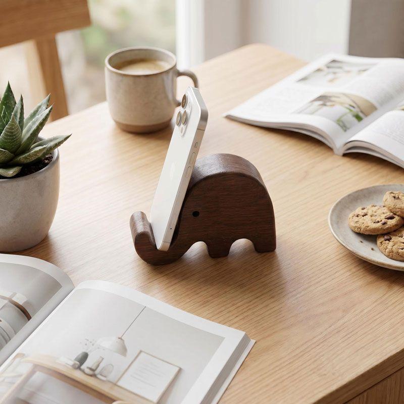 Simple Solid Wood Black Walnut - Desk Setup Organization recension och pris