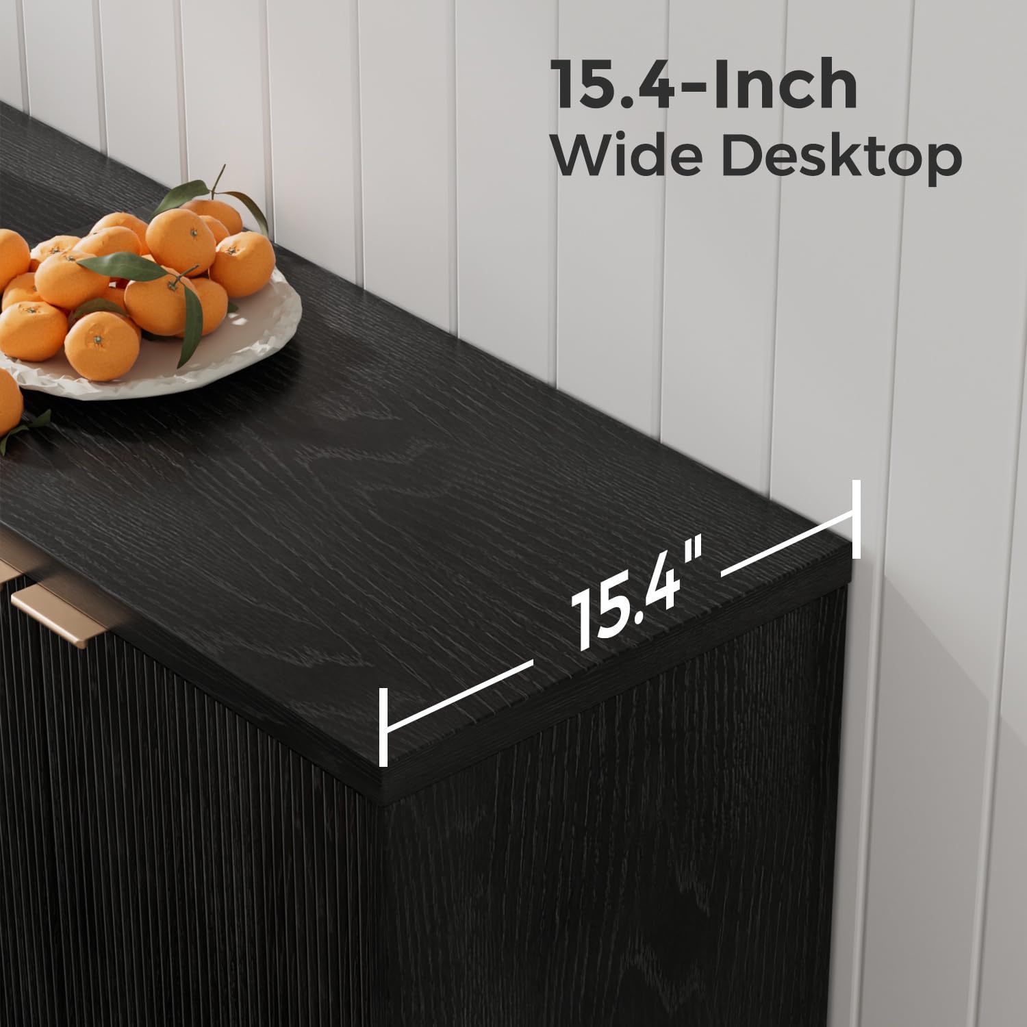 Fluted Buffet Cabinet With Sto - Desk Setup Modern recension och pris