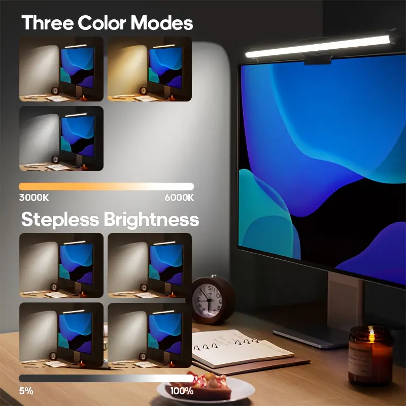 RGB Monitor Light Bar Strip Ey - Desk Setup Modern recension och pris