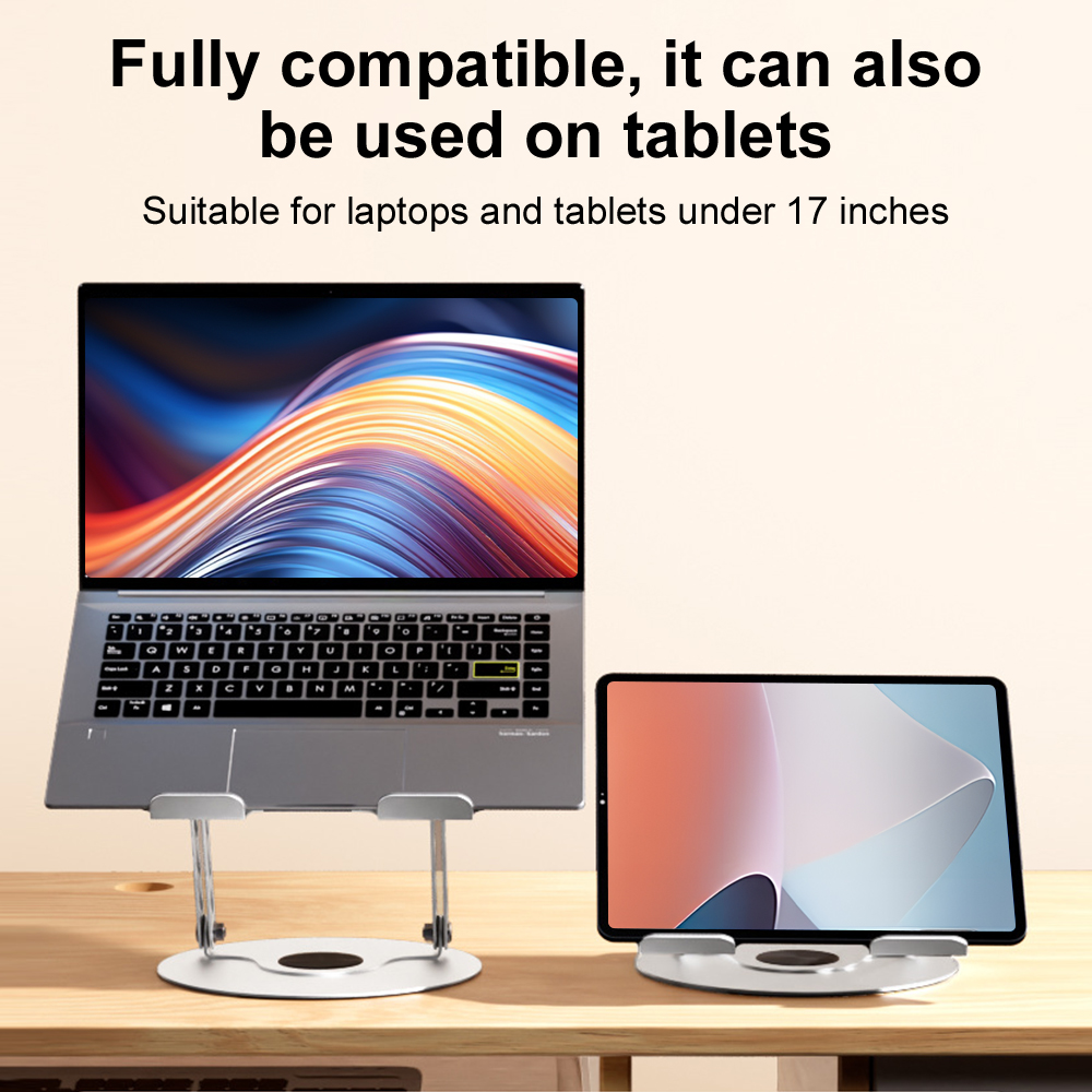 360° Rotating Laptop Stand Adj - Desk Setup Gaming recension och pris