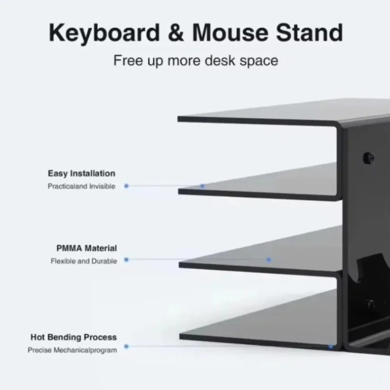 Keyboard Stand 3 Tier Acrylic  - Desk Setup Gaming recension och pris