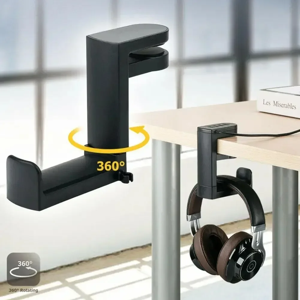 No Punch Headphone Hook Clip H - Desk Setup Gaming recension och pris