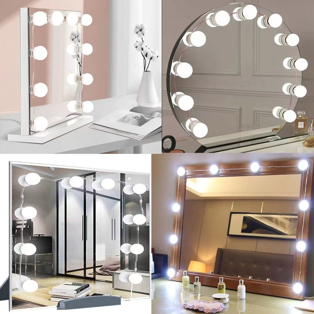 LED Light Paste Mirror Makeup  - Desk Setup Modern recension och pris