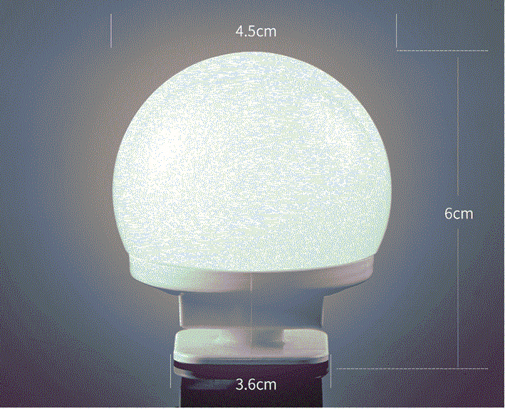 LED Light Paste Mirror Makeup  - Desk Setup Modern recension och pris