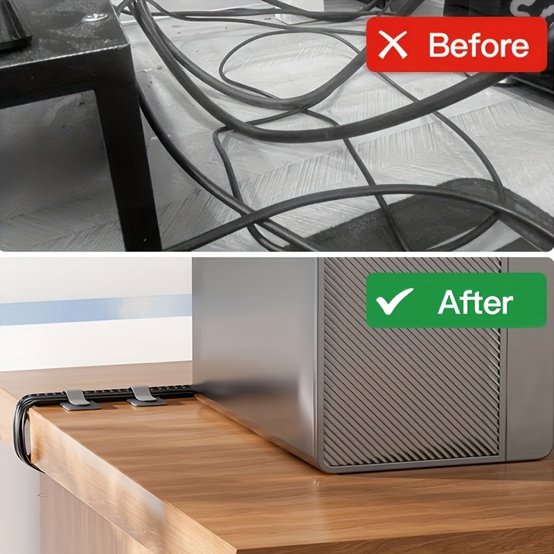 Cable Ties Reusable Straps Vel - Desk Setup Monitor And Laptop recension och pris