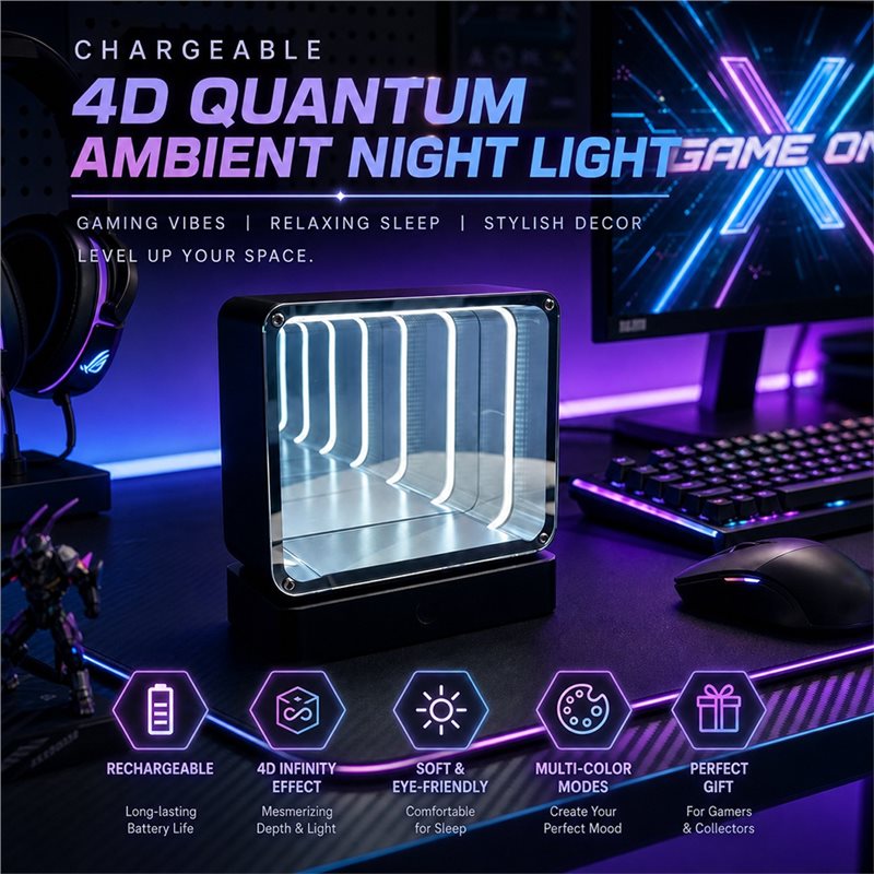 A02F-4D Tunnel Night Rechargea - Desk Room Setup recension och pris