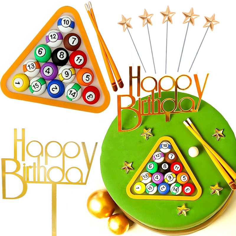 Billiard Ball Cake Decoration  - Desk Setup Kids recension och pris