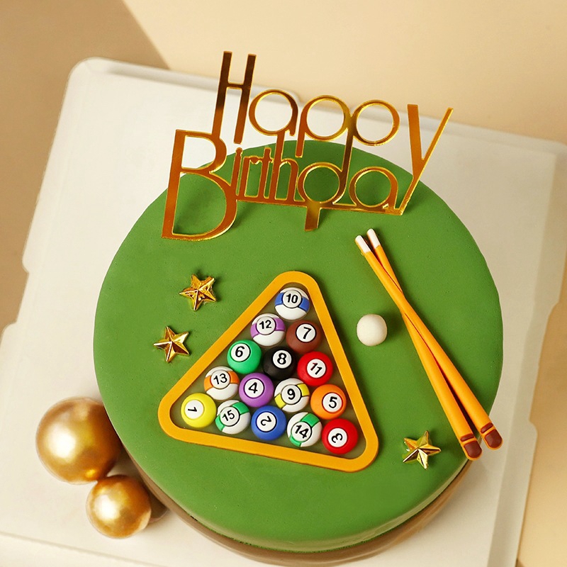 Billiard Ball Cake Decoration  - Desk Setup Kids recension och pris