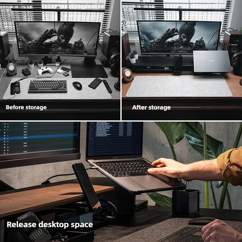 Modular Monitor Riser Stand Er - Desk Setup Monitor And Laptop recension och pris