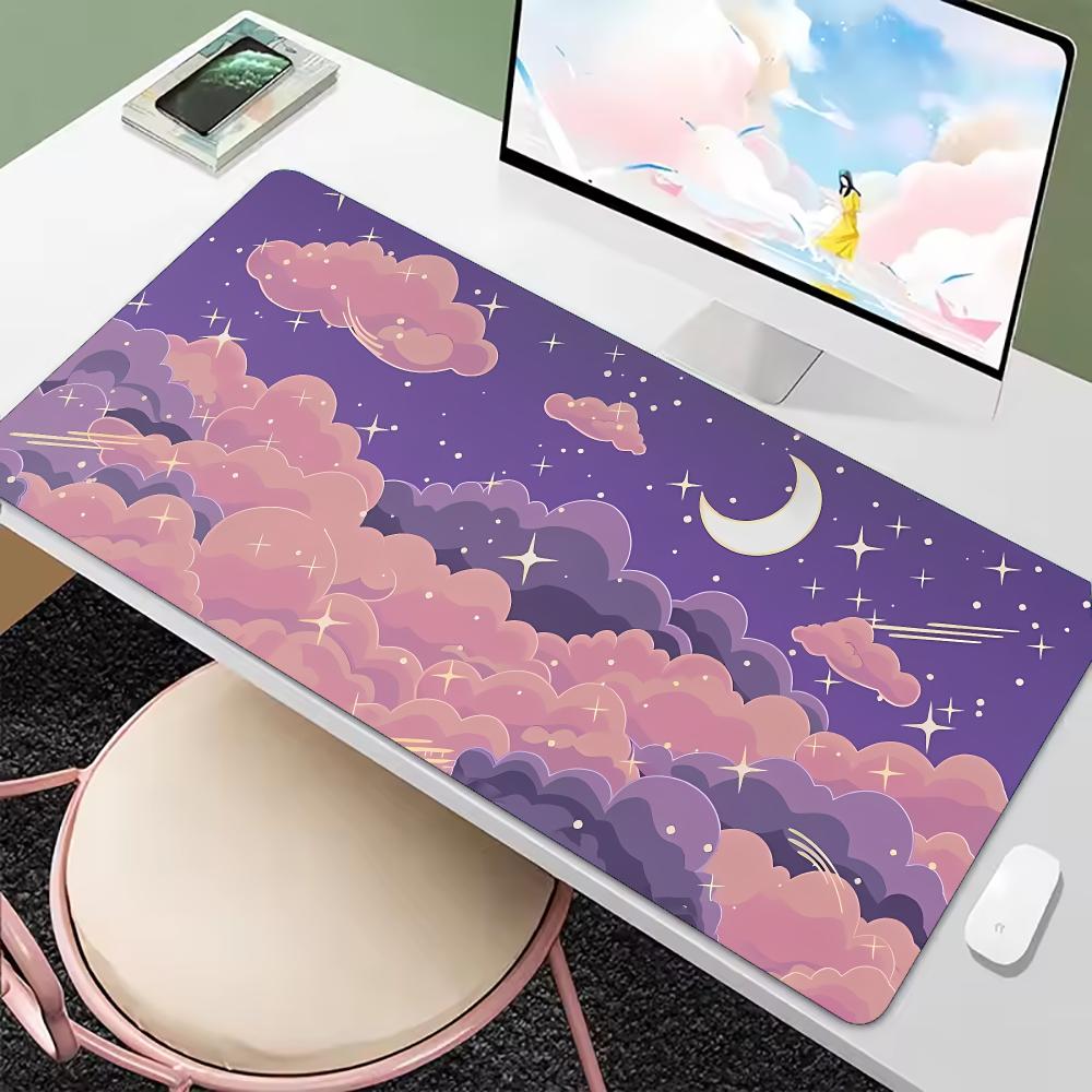 Dreamy Pastel Cloud Moon Star  - Desk Setup With Laptop recension och pris