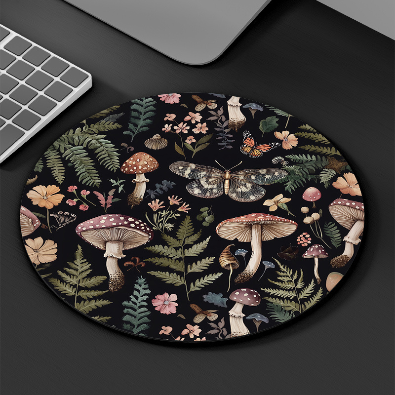 Round Forest Plant Mouse Pad R - Desk Setup With Plants recension och pris