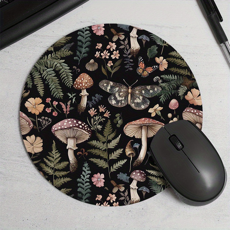 Round Forest Plant Mouse Pad R - Desk Setup With Plants recension och pris