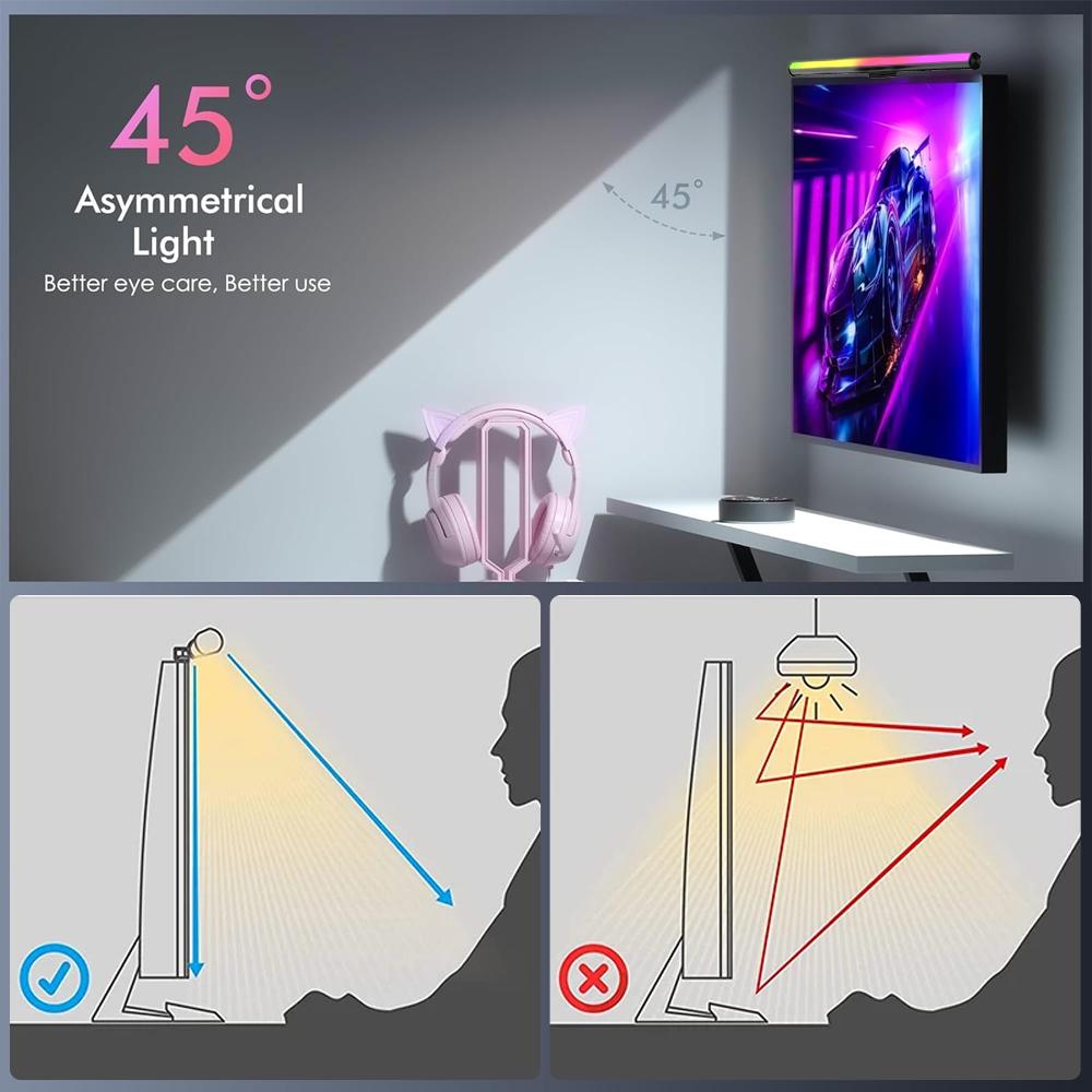 Wifi Lightbar Monitor Light Ba - Desk Setup Gaming recension och pris
