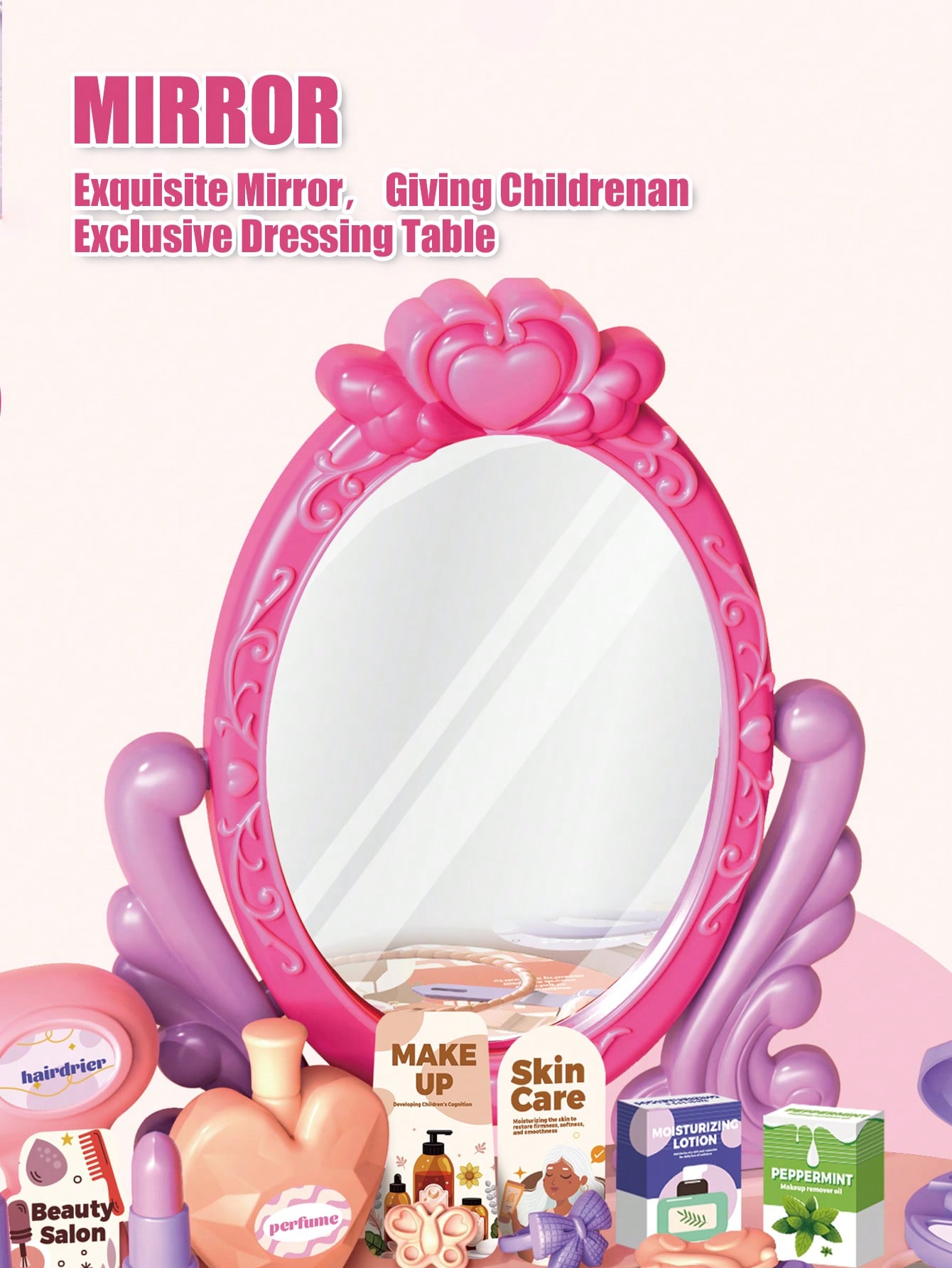 Kids Princess Vanity Dressing  - Desk Setup Kids recension och pris