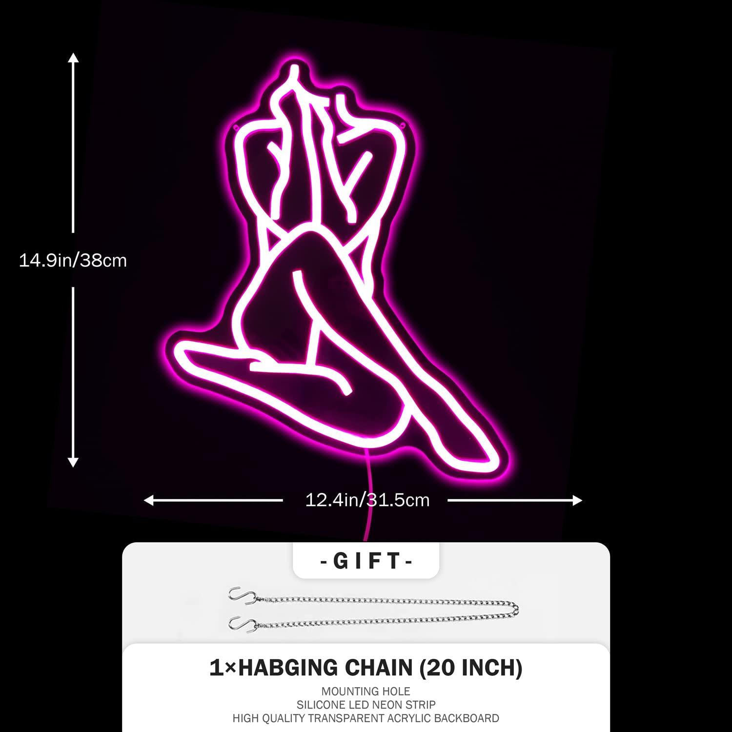 Lady Neon Sign USB Dimmable LE - Ambient Light Bar Usb recension och pris