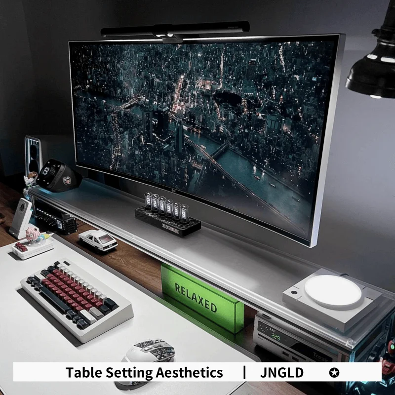 Aluminum Monitor Stand Acrylic - Desk Setup Monitor And Laptop recension och pris