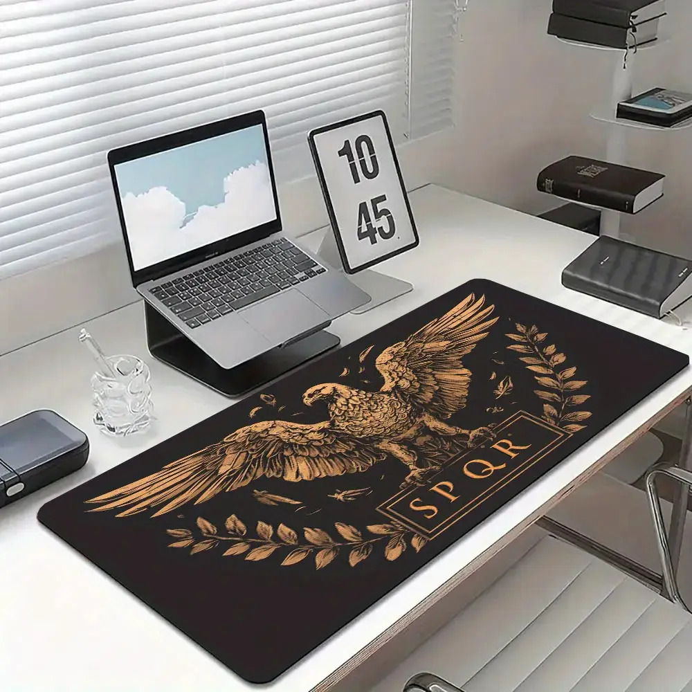 Golden Brown Black Desk Mat De - Desk Room Setup recension och pris