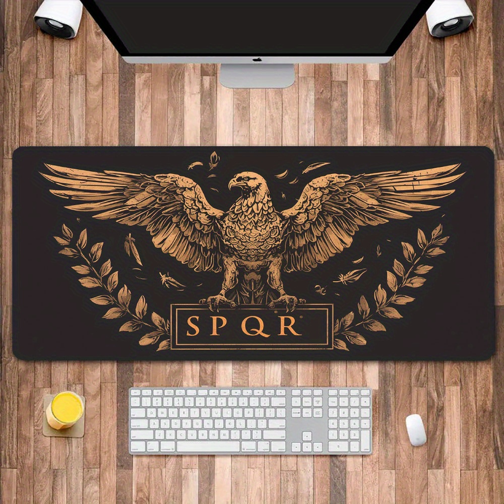 Golden Brown Black Desk Mat De - Desk Room Setup recension och pris